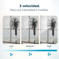 Ventilador de pie - Cecotec EnergySilence 610 MaxFlow - Control 70W, 18", Mando a Distancia, Temporizador, 6 Aspas - details 2