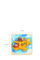 Puzzle De Madera 3D Para Bebés Juguete Educativo Montessori Aprendizaje Infantil Tangram Formas Animales Y Vehículos Juego Cognitivo - details 24