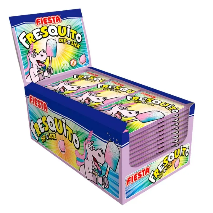 Fresquito Unicornio  40 sobres de 17 gr Fiesta Dip & lick - 1