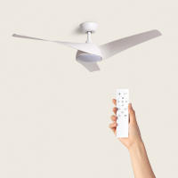 Ledkia Ventilador de Techo Silencioso Eubea 132cm Motor DC con Control Remoto y Luz LED - details 2
