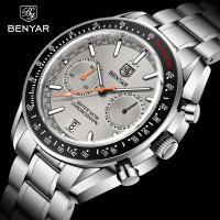Reloj De Pulsera De Cuarzo Para Hombre BENYAR Lujo Nueva Marca 50M Impermeable Correa De Acero Inoxidable Cronógrafo Casual Para Hombres - details 1