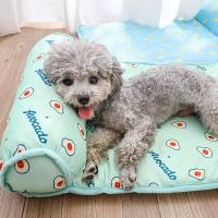 Rebordante Cama para Perros, coldante almohada para mascotas con cojeo, de Amistad de Seda Hielo, almohada - details 3