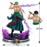 Figura De Anime One Piece Roronoa Zoro 21cm Doble Cabeza Con Habilidades De Lucha Modelo De Acción PVC Decoración Juguete Regalo De Cumpleaños Para Adultos - details 4