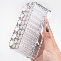 Organizador De Maquillaje Transparente En Acrílico Con 26 Agujeros Para Pinceles Labiales Y Delineadores Almacenamiento De Cosméticos En Estante De Escritorio - details 1