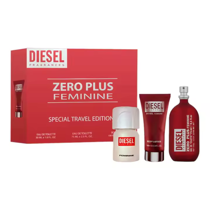 DIESEL - Set Zero Plus - EDT - 75ml + Mini 30ml + BL 100ml - 1
