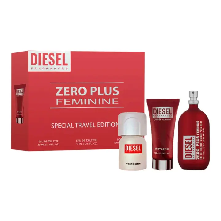DIESEL - Set Zero Plus - EDT - 75ml + Mini 30ml + BL 100ml - 1
