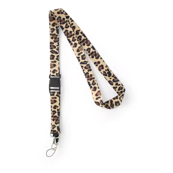 Calzame Lanyard Leopardo Estampado portallaves tarje móvil - 1