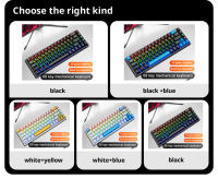 Teclado Mecánico Con Cable K68 Luz Multicolor 10 Tipos Para Gaming Y Oficina Compatible Con Windows Y Apple IOS Sistema - details 7