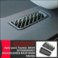 Cubierta Decorativa De Salida De Aire Acondicionado Para Toyota RAV4 XA50 2019-2024 Estilo Fibra De Carbono ABS Material Interior Mouldings - details 0