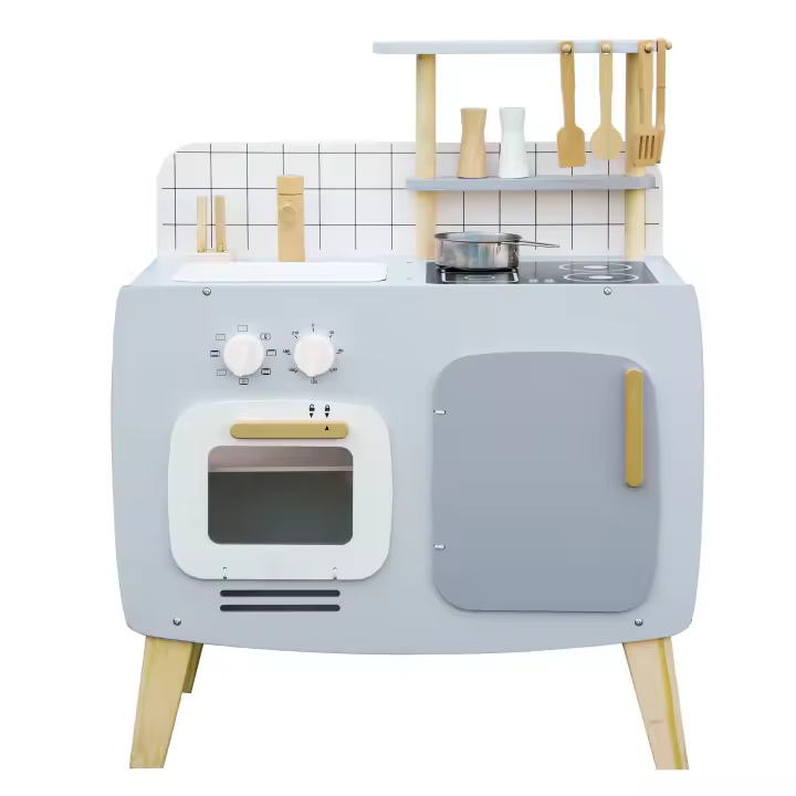 Jocca Cocina de Madera Infantil con Accesorios, Juguete Educativo para Juego Simbólico y Desarrollo Creativo +3 Años - 1