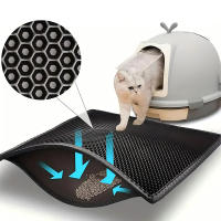 Manta Para Gatos Doble Capa Impermeable Antideslizante Lavable Tapete De Arena Trapero De Felpa Durable Para Litter Box - details 1