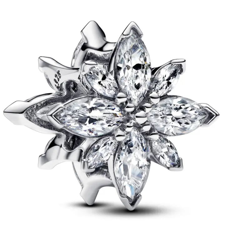 PANDORA Charm de estrella de los deseos brillante, ideal para hacer tú mismo, con cuentas, regalo de cumpleaños y vacaciones 793591C01 - 1