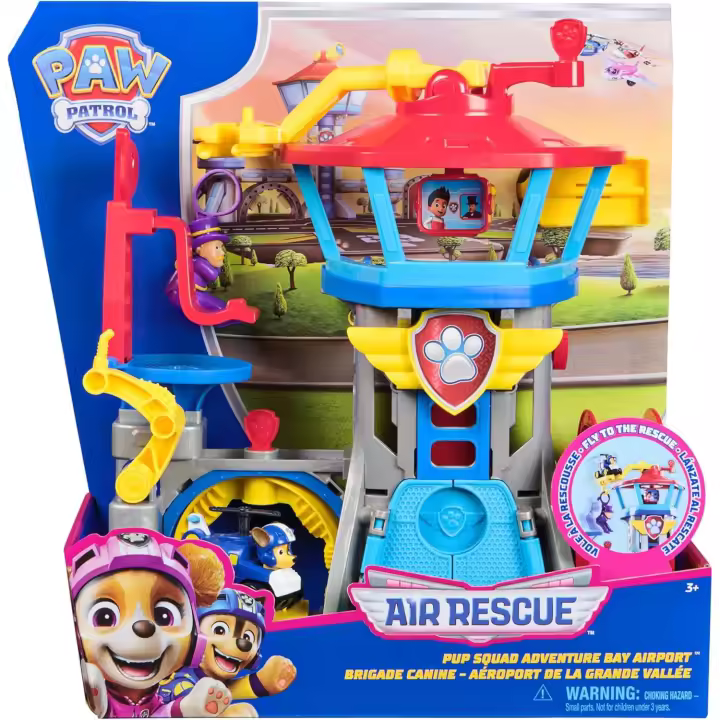 Patrulla Canina - Pack Escenario Aeropuerto BAHÍA Air Rescue, Coche Chase Y Figura HUMDINGER - Patrulla Canina Juguetes - Regalo Niño +3 años (Spin Master 6071249) - 1