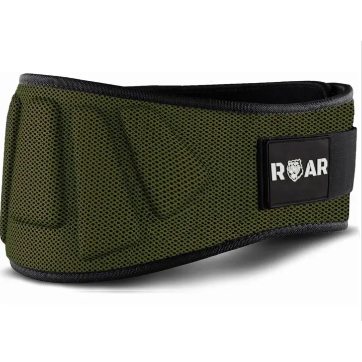 Roar® Cinturón Lumbar Gimnasio, Cinturon gimnasio hombre y mujer, Cinturon halterofilia, Powerlifting, Levantamiento Peso, Musculacion, Cinturon gym hombre, Cinturon pesas - 1