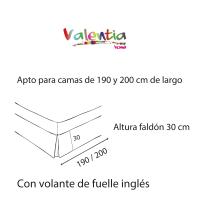 VALENTIA HOME Cubre Canapé Liso Valentia Home | Cama 80-200 | Varios Colores | Protector Colchón - details 7