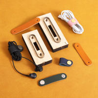Plantilla De Cuero Para Artesanía Cortador De Cable USB Organizador De Alambre De Auriculares Con Hebilla De Almacenamiento Molde De Cuchillo - details 0