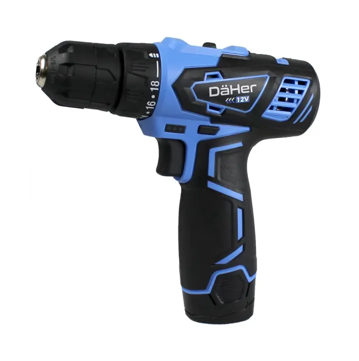 Taladro atornillador 12V, carga rapida, bateria 1500mAh - 1