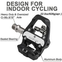 Pedales De Bicicleta BUCKLOS Dual Función Plataforma Para SPD/LOOK Delta Auto- Bloqueo MTB Carretera Pedal De Bicicleta Parte - details 1