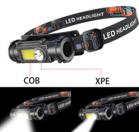 Linterna Frontal LED Portátil Recargable Por USB Con Batería Integrada Luz Fuerte Para Exteriores Pesca Caza Senderismo - details 0