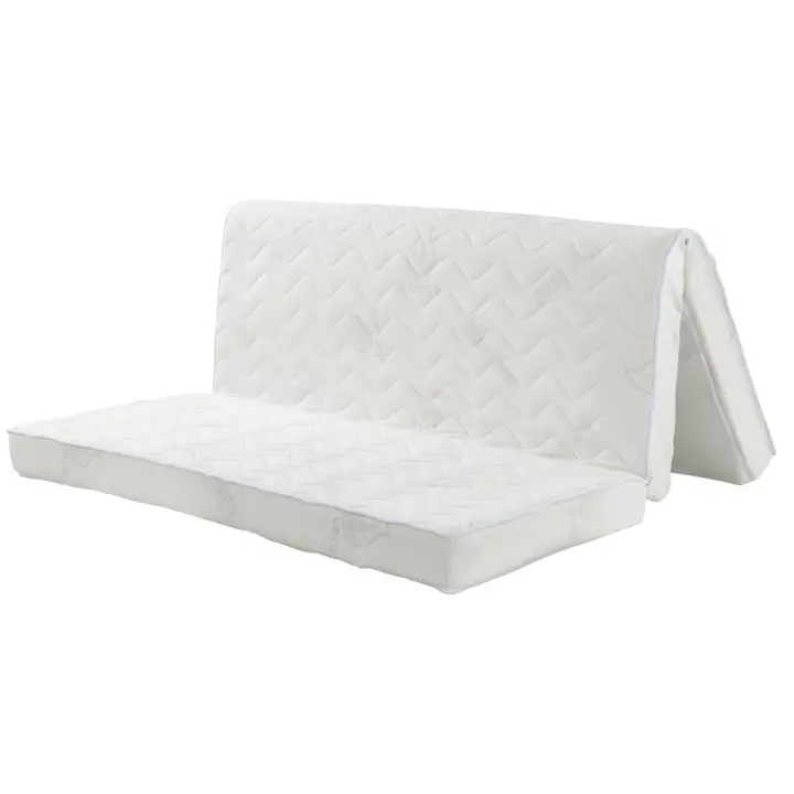 Vente-unique - Colchón de espuma para sofá cama acordeón con aloe vera FIESTA de NATUREA 12 cm de grosor - 140x190 cm - 1
