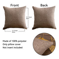 Funda De Cojín De Estilo Otoño Invierno Caliente Para Decoración Del Hogar 45x45cm Sólida 1PC Cubierta De Almohada Para Sofá NAPEARL - details 1