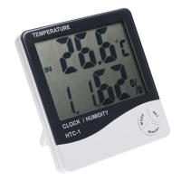 Termómetro Y Higrómetro Digital LCD Estación Climática Con Alarma De Reloj Ajustable Para Interior Medidor De Temperatura Y Humedad Con Pantalla LCD - details 3