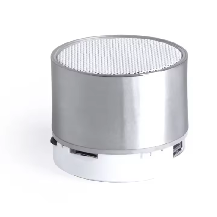 Altavoz VIANCOS Bluetooth Recargable Portátil con Sonido Premium Plateado - 1