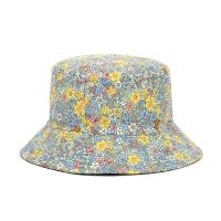 Sombrero De Buho De Panales Para Mujer 2024 Moda Impresión Floral Algodón Reversible Protección Solar Estilo Casual - details 10