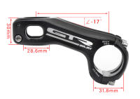 Goldix Gtr Cnc Manillar De Bicicleta Montaña Y Carretera Negativo 17 Grados 80-90-100mm Tornillo De Bicicleta BMX Piezas De Suelo - details 1