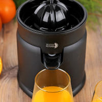MAGEFESA ZESTER Exprimidor Eléctrico Negro de 120W de 250ml, Base Antideslizante, Palanca de Presión, Doble Juego de Conos - details 3