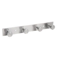 Cofan Perchero de pared con 3, 4 o 6 ganchos | Material: acero inoxidable 304 | Acabado: satinado | Colgador de pared para baños, entradas, cocinas, pasillos, dormitorios | Tres Medidas Diferentes - details 1