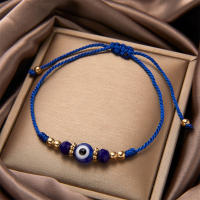 Pulsera Turca Con Ojo Maléfico Para Hombres Y Mujeres Hecha a Mano Con Hilo Tejido Y Cuentas De Cristal Para Parejas Joyería De Moda - details 14