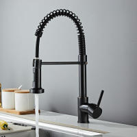 Grifo de Cocina-Fregadero de Cocina-Rotación de 360 ° - Rociador extraible de 2 Modos-Grifo monomando - Dorado - details 1