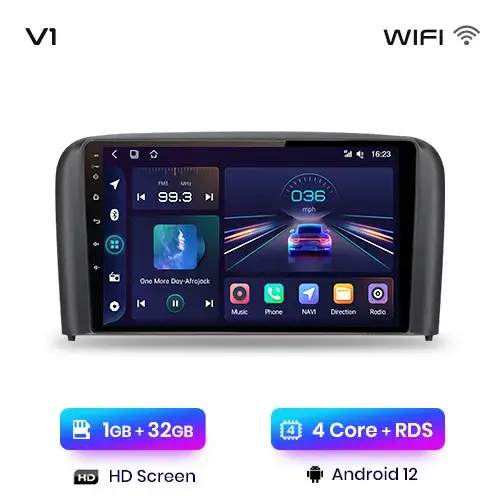 Junsun Android 13 inalámbrico CarPlay Android Auto Radio para Volvo S80 1998 - 2006 coche Multimedia navegación GPS autorradio - 1