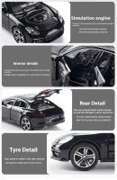 Modelo De Coche Porsche Panamera 1:32 En Escala Con Sonido Y Luz Coche De Juguete De Aleación Para Decoración De Escritorio Regalo Colección Objetos De Adorno Sin Batería Material Metálico - details 3