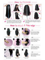 Pelucas De Encaje Frontal Transparente Rizado Onda Agua Bob Para Mujeres Peluca De Cabello Humano Brasileño T-Part Pre Escobillada - details 5