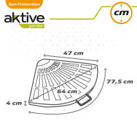Base para sombrilla en poliresina Aktive Garden triangular - details 5