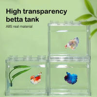 Acuario Mini Para Peces Y Reptiles Con Luz LED Caja Pila De Acuarios Cilíndricos Decoración De Paisaje De Algas Para El Hogar Y La Oficina - details 0