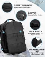 Mochila versátil y moderna para transportar tu portátil en el día a día, en viajes de negocios o en la oficina, con múltiples compartimentos para un amplio almacenamiento, Mochila viaje cabina avion 40x20x25-Cecodadi - details 10