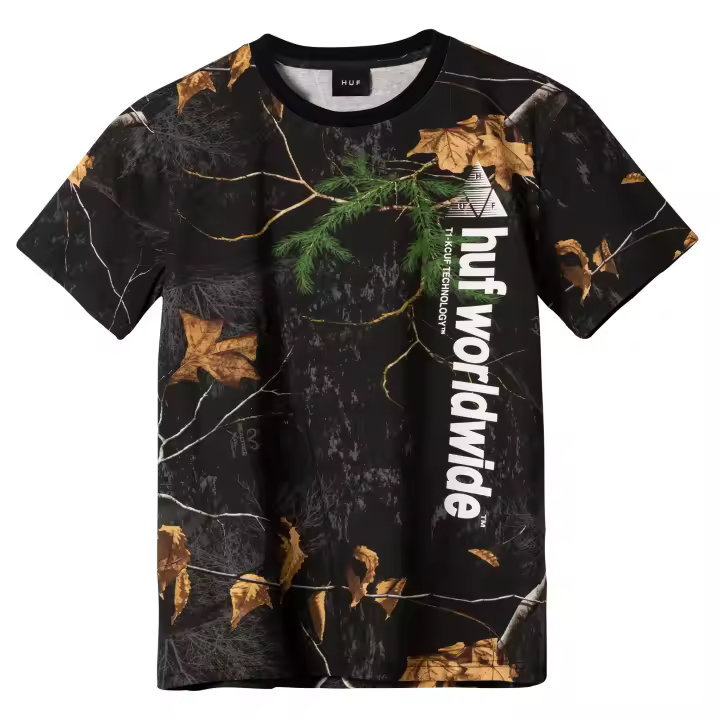Camiseta Huf Realtree Peak Logo Black - 1