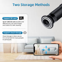 Cámara De Ojo De La Puerta Digital Elecpow 1080P WiFi 2.4G/5G Con Detección De Movimiento Seguridad Doméstica Sin Batería Compatible Con Tuya - details 6
