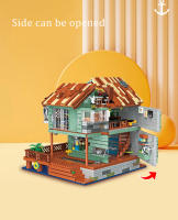 Bloques De Construcción Creativos De Pesca Casa De Pescadores Wharf Modelo Edificio Callejón Venta De Tienda Antigua Mini Bricks Juguete Para Niños - details 8