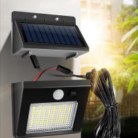 Lámpara Solar LED 32/48 LED Para Jardín Exterior IP65 Impermeable Iluminación Duradera Para Porche Patio Jardín - details 4