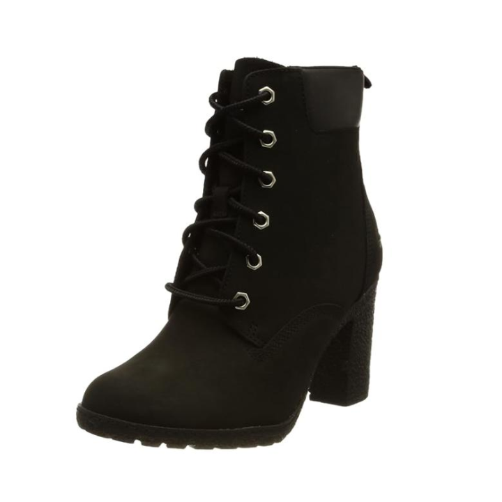 Timberland Mujer Tillston Basic 6 Inch Botas cortas al tobillo, Negro Nubuck - Talla 37EU