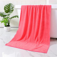 Toalla De Baño Suave Absorbente Doble Cara Coral Velvet Microfibra Herramientas De Limpieza Y Natación Secado Rápido Para Cabello - details 3