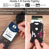 Portaidentificación Retráctil Con Llavero Y Clip Para Cinturón De Alta Resistencia Para Tarjeta De Identificación - details 5