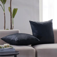 Funda Para Cojines De 45x45 En PU Cuero Estilo Nórdico Decoración Para Sala De Estar Sofa Cubierta De Almohada Simple Y Elegante - details 6
