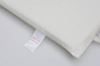 LALA - Cuna de Bebe envolvent de Algodón Puro satinado Blanco barandilla de Bebe almohadilla de Protección satinado Blanco 60*30*3 extraible y lavable, - details 9