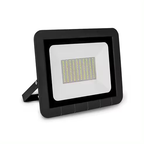 Proyector led plano negro matel ip65 75w fría - 1
