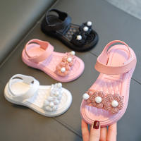 Nuevos Sandalias De Verano Para Niñas Zapatos Deportivos Casuales Con Perlas Y Flores Suela Suave Antideslizante Tallas 24-35 - details 3